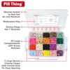 20 Compartment Large Pill Case with Airtight Seal - Silicone