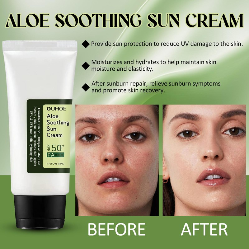 Aloe Vera Sun Cream SPF 50, Sunscreen SPF 50, Aloe