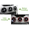 Generic WOQUi WO BZWCFKQ00R Auto-Klimaanlage, Luftauslass, Dekoration, Zierring, Aufkleber