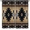 Aztec Curtains, Retro Southwestern Ethnic Geometric Window Treatments for Living