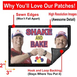 Shake and Bake Ricky Bobby Talladega Nights Morale Patch | Military Patches by RedheadedTshirts | Funny Patches for Your Plate Carrier, Backpack, hat, Tactical Gear | All Morale Patches Made in USA