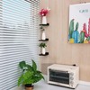NIUBEST Small Floating Shelf, Set of 3 Black Shelf for