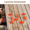 8 Pcs Deck Spacers, 4 Thicknesses Deck Board Spacers (1/16",