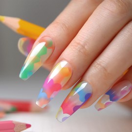 DIAME Diamy Baby Boomer Vivid Rush Syrup Gragel Cheek Nail 10 Piece Set / 다이아미 베이비부머 비비드러쉬 시럽그라젤 치크네일 10종 세트