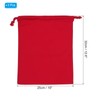 PATIKIL Reusable Drawstring Bags, 10x12.6 Inch 3 Pack Multipurpose Cotton