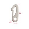 4 PCS Flag Pole Clip Snap Hooks Nylon Flagpole Attachment