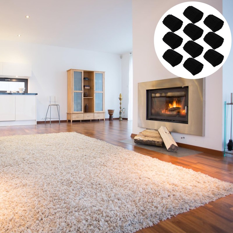 TEHAUX 10 Rolls Latch Hook Rug Yarn, Black Yarn Bundles,
