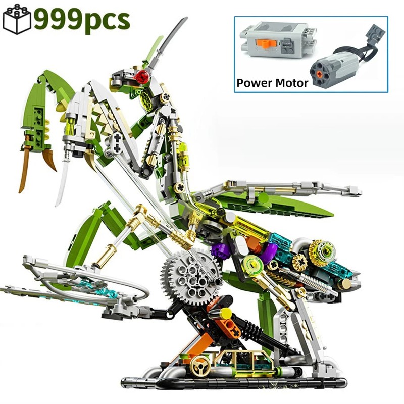 688-Piece Mechanical Animal Building Blocks for DIY Model Building –