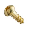 Centerline #4 x 1/2'' Round Head Phillips Wood Screws, Solid Brass, 50-Pack