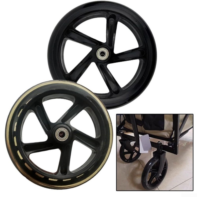 Silent PU Wheels for Scooters, Carts, Roller Skates Perfect for