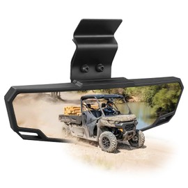SHEJISI UTV Rear View Mirror Compatible with Can Am Defender HD10 HD9 HD8 HD7 HD5,Polaris Ranger 500 570 900 XP 1000 XP/Crew, No Drilling Modification, Easy Installation, Clear and Large Field of View