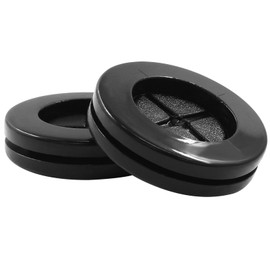 Dijedev 3/4 inch ID x 1 inch Drill Hole Dia Rubber Grommets for Wiring, 20Pcs Double Sided Rubber Plugs for Holes Firewall Grommet Automotive, Wire Cable Protection for Metal Electric Box, Black