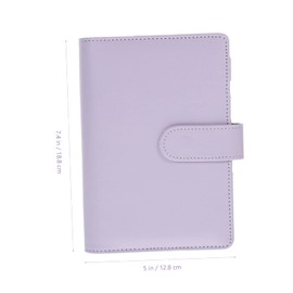 Kisangel Pregnancy Keepsake Journal with PU Hand Cover Mom and Memory Scrapbook for Milestone Recording Reflective Parent Photo Album Purple Macaron Design