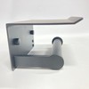 Aluminum Toilet Paper Holder with Phone Shelf, Modern Style (Black,
