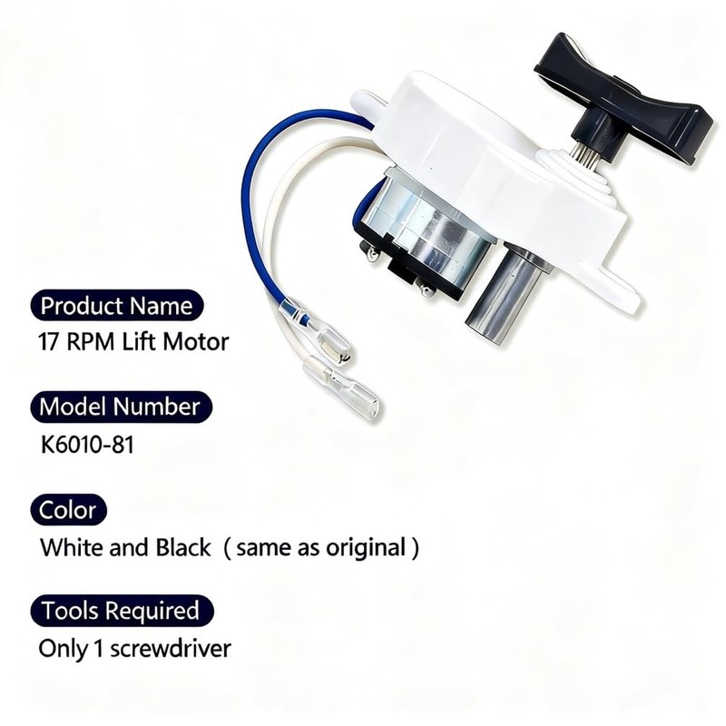 K6010-81 OEM Roof Vent Lift Motor Compatible with Dometic Fan-Tastic