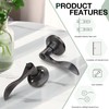 GOBEKOR 2 Pack Privacy Door Levers Interior Oil Rubbed Bronze