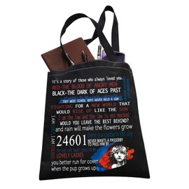 LEVLO The Miserable World Tote Bag Musical gift Broadway Musical Inspired Gift Broadway Gift Tote Bag (24601 tote ku)