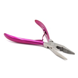 G4 Vision Multi function Professional Hair Extension Pliers Micro Link/Bead Closer Hairs Remove Tool Kit Plier Beading Set (Shocking Pink)