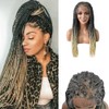 RESHE Braided Wigs For Black Women Micro Braids Wig Soft