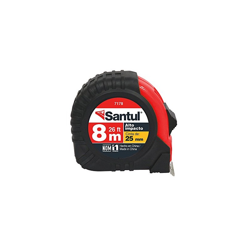 Santul 7178 Flexómetro 8 m, Contra Impacto