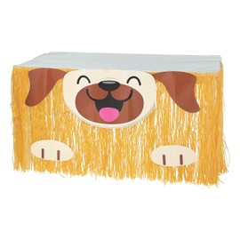 Fun Express Dog Party Table Skirt - Adorable Dog-Themed Decoration for Dog Birthday Parties Pet-Themed Celebrations Animal Lover Events & More - Perfect for Adding Charm to Your Party - 1 Piece