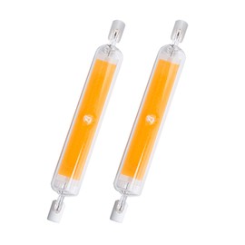 KIMROO 15W 118mm R7S LED Bulbs(2 Pack) 150W Halogen Equivalent J-Type 120V Dimmable T3 R7s Base Double Ended Flood Light 3000K Warm White for Landscape Light (Warm White)