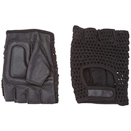 Lohmann & Rauscher Mesh Lifting Gloves, XL, Heavy Duty Lifting Gloves for Palm Skin Protection, Open Finger Gloves for Weightlifting, Fitness, Crossfit, and Cycling, Mesh Backing for Breathability