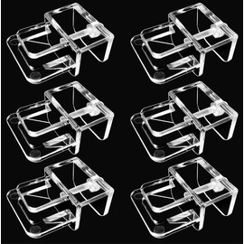 Weramics 6 pcs Aquarium lid Clips Rimless Aquarium Fish Tank top Cover lid Hood Support Holder Glass Aquarium Acrylic Fish Tank top Clip