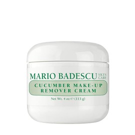 Mario Badescu Crema desmaquillante de pepino con fórmula no grasa – Desmaquillante emoliente en crema fría para maquillaje pesado e impermeable – Ideal para pieles secas o sensibles, 113 gr