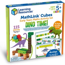 Learning Resources MathLink Preschool Maths Activity Set: The Dinos Are Going Above 5+