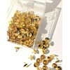 JKG® 300 x METAL DRAWING PUSH PINS - GOLD NOTICE
