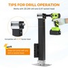BEAMNOVA 8000 lbs Trailer Jack, Drill-Powered/Manual, Bolt-On Side Mount Swivel