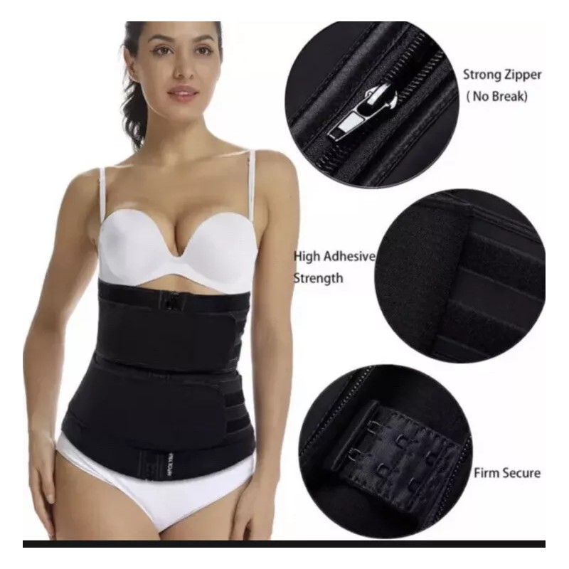 Hoplynn Womens medium Sweat Waist Trainer Corset Trimmer neoprene back