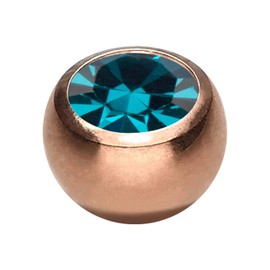 PIERCINGLINE Universal Surgical Steel Screw Ball Crystal Replacement Piercing Banana Bell Choice of Colours and Sizes, Stainless Steel