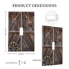 Rustic Barn Door Single Toggle Light Switch Plate Decorative 1