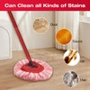 4 Pack Spin Mop Accessories Replacement for Vileda/o-ceda, 3 Built-in