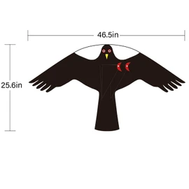 Flerigh Bird Hawk Flying Kite Without Pole for Crops Farm Protector Bird Scarer Flying Kites - Style C Kite Without Pole