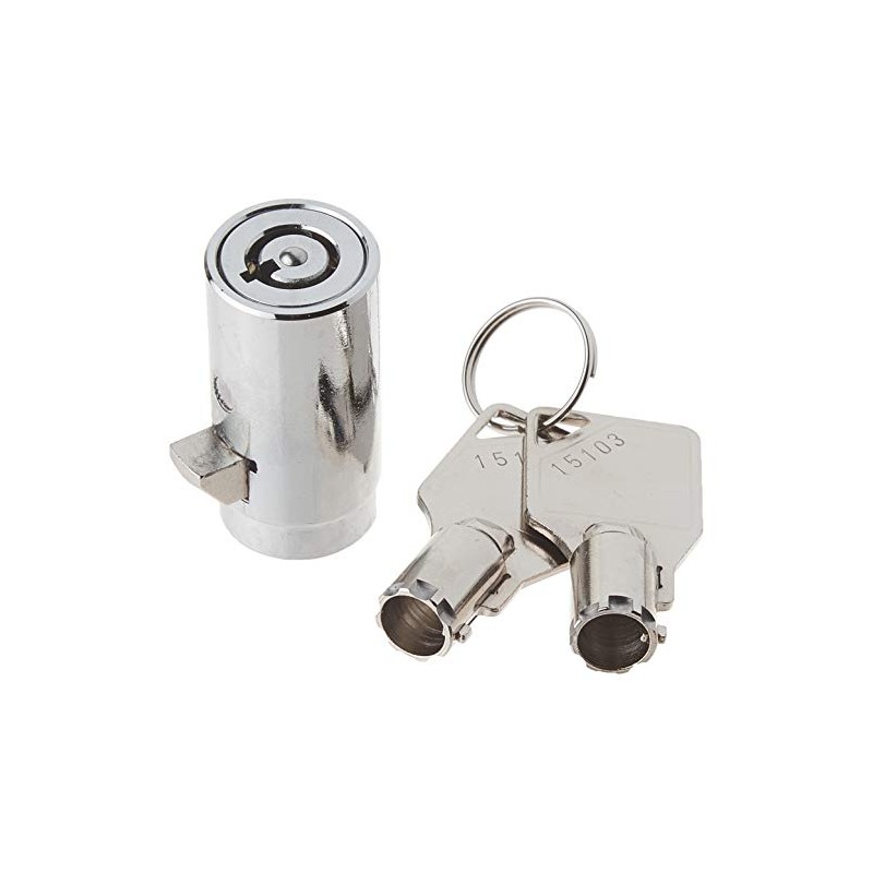 FJM Security Products MEI-2501 Tubular Vending Machine Lock, Chrome