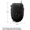 Ultra-Secure 4-Digit Combination Lock with 3 Feet Retractable Cable for