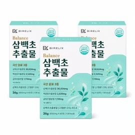 Domestic high-content Sambaek herb extract 30024mg (60 tablets x 3 boxes) LHF618 Sambaek herb product 05, 1 unit, 60 tablets / 국내산 고함량 삼백초추출물 30024mg (60정 x 3박스) LHF618 삼백초 상품05, 1개, 60정