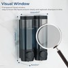 Shampoo and Conditioner Dispenser, modunful Shower Dispenser 2 Chamber No