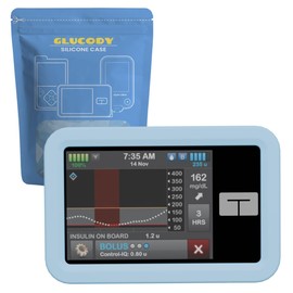 GLUCODY Schutzhülle aus Silikon für Tandem-Insulinpumpe, kompatibel mit allen Tandem-Modellen, hochwertiges und langlebiges Silikon, Blau