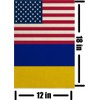 CANTENDO Ukraine Flag Double Sided Flax America Garden Yard Flag