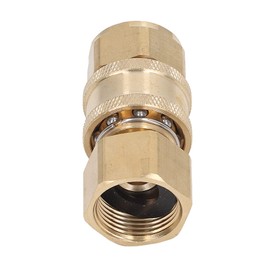 Water Pipe Quick Fittings, Washer Quick Connect Fittings 5000PSI High Pressure Washing Machine Pipe Adapter Female Male Connectors, Elbow Fittings (M22x1.5mm Female Thread Plug