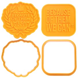 HannaFires 3D Cookie Cutter Set – Motivational Cookie Cutters with Quotes, DIY Baking Mold Kit, Inspirational Cutter for Fun and Creative Baking