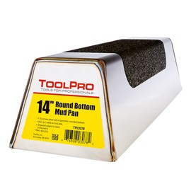 TOOLPRO 14'' Stainless Steel MudPan (No-Slip Grip)