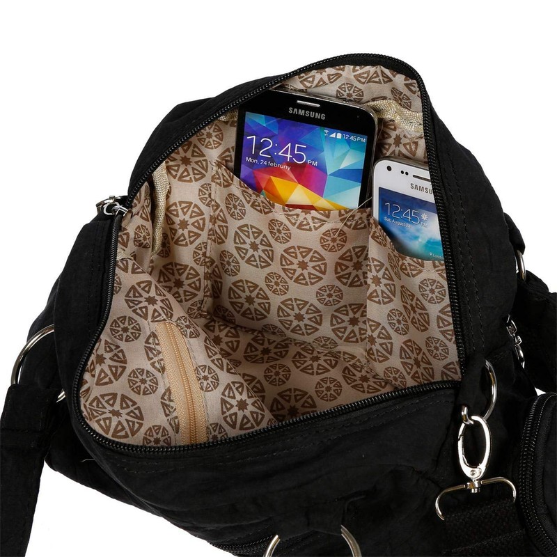Christian Wippermann Women's Handbag Shoulder Bag Canvas Shopper Crossover Bag,