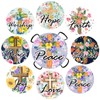 8 pcs Christian Diamond Art Coasters Kits with Holder for