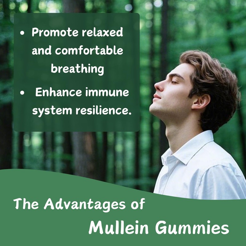 Putaojun Mullein Gummies for Lung Cleanse | Organic Immune Support