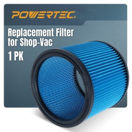 POWERTEC High Efficiency Filter Replacement for 90350/90304/90